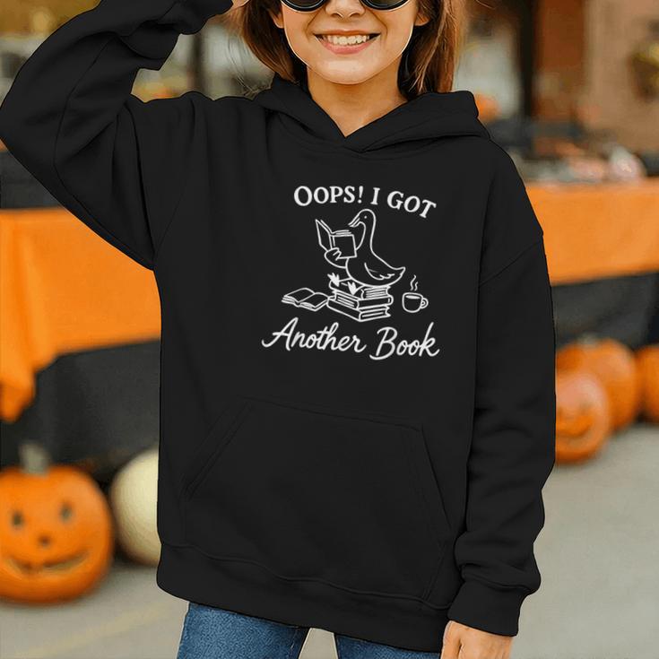 Oops I Got Another Book Goose Goose Reader Graphic Youth Hoodie Oops I Got Another Book Goose Goose Reader Graphic Youth Hoodie
