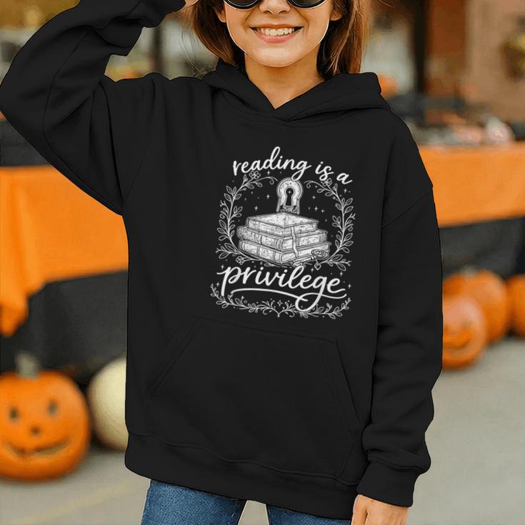 Reading Is A Privilege Vintage Reading Lover Books Graphic Youth Hoodie Reading Is A Privilege Vintage Reading Lover Books Graphic Youth Hoodie