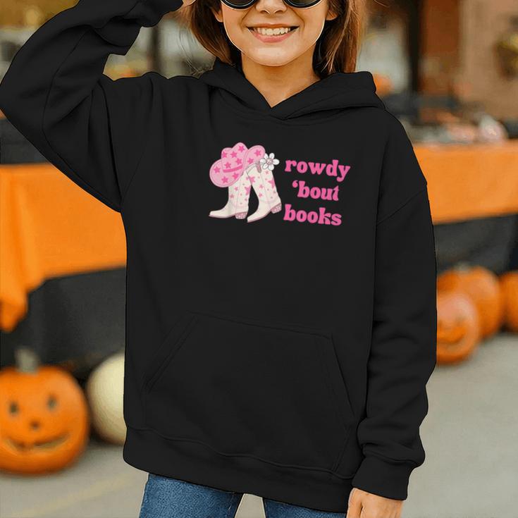 Rowdy 'Bout Books Cowboy Lovers Graphic Youth Hoodie