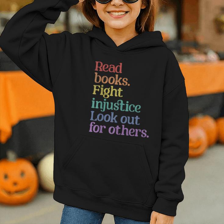 Stop Book Banning Pro Library Graphic Youth Hoodie