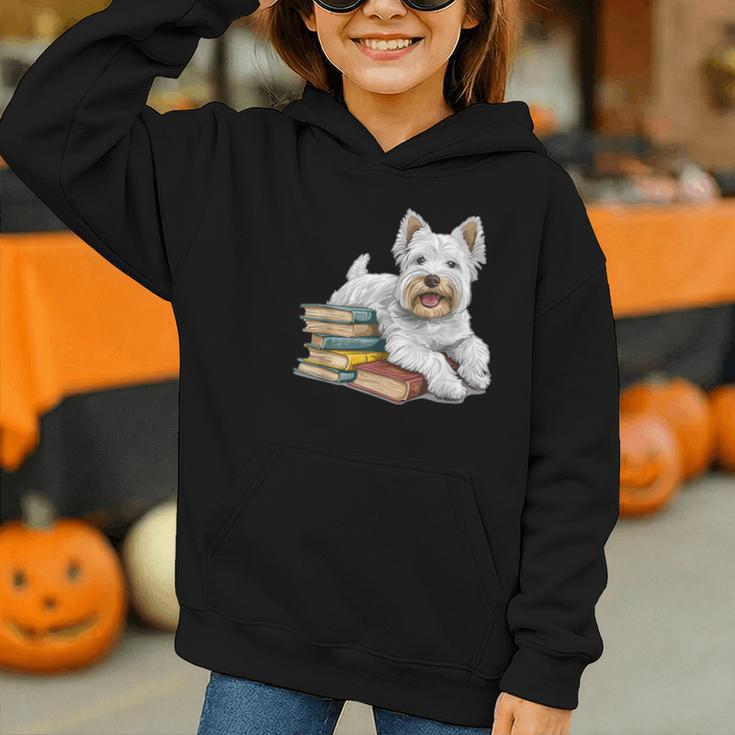West Highland Terrier Books Dog Breed Westie For Men Women Kids Graphic Youth Hoodie