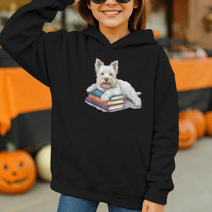 West Highland Terrier Books Dog Breed Westie Graphic Youth Hoodie West Highland Terrier Books Dog Breed Westie Graphic Youth Hoodie