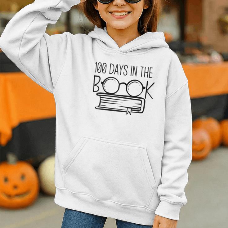100 Days Of SCHOOKBook Nerd Book Lover Reading Librarian Boo Graphic Youth Hoodie