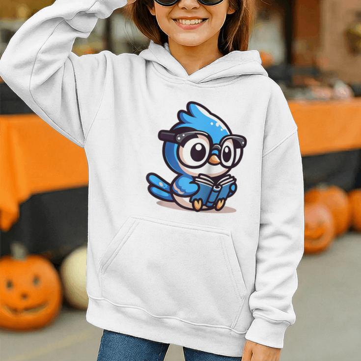 Adorable Book Lover Blue Jay With Reading Glasses Cute Raglan Baseball Tee Graphic Youth Hoodie Adorable Book Lover Blue Jay With Reading Glasses Cute Raglan Baseball Tee Graphic Youth Hoodie