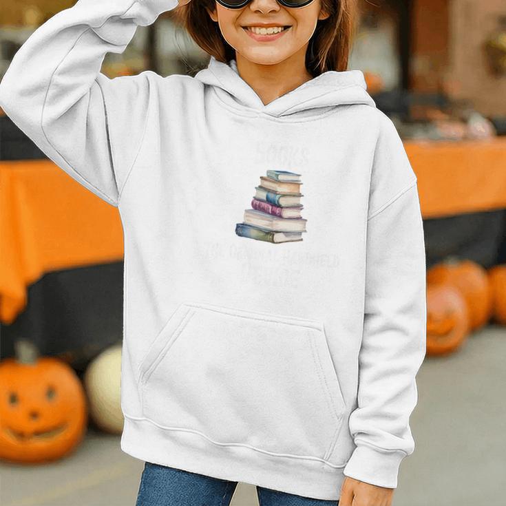 Books The Original Handheld Device Book Librarian Premium Graphic Youth Hoodie
