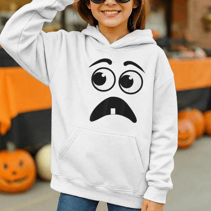 Creepy Face Carrot Halloween Book Character Costume Graphic Youth Hoodie