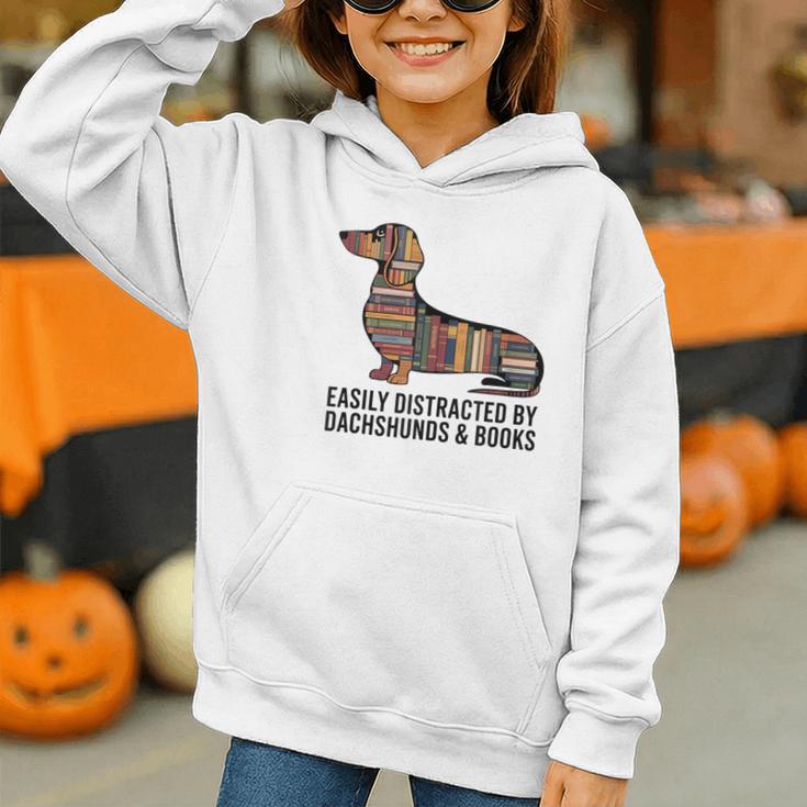 Dachshund Dog Dachshund Decor Books Nerds Dachshund Graphic Youth Hoodie Dachshund Dog Dachshund Decor Books Nerds Dachshund Graphic Youth Hoodie