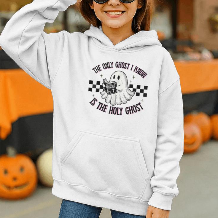 The Only Ghost I Know Is The Holy Ghost Ghost Read Book Graphic Youth Hoodie