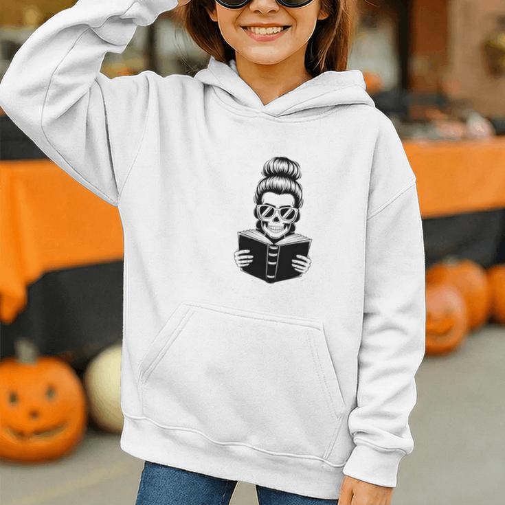 Good Girls Read Bad Books Skeleton Graphic Youth Hoodie Good Girls Read Bad Books Skeleton Graphic Youth Hoodie
