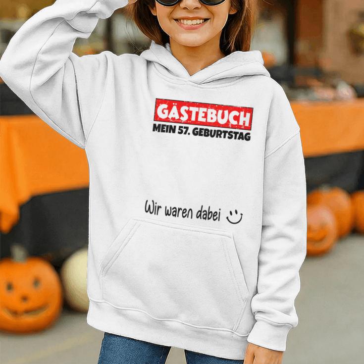 Guest Book Wir Waren Dabei Mein 57 Geburtstag German Graphic Youth Hoodie Guest Book Wir Waren Dabei Mein 57 Geburtstag German Graphic Youth Hoodie