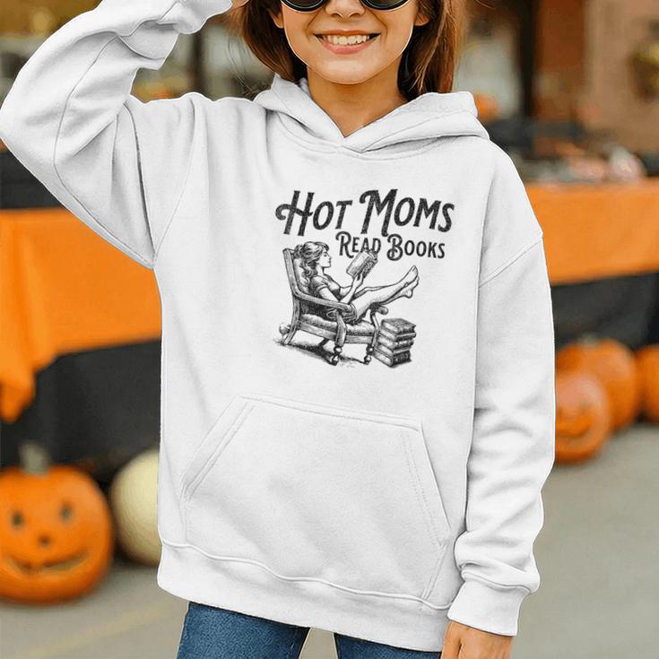 Hot Moms Read Books For Moms Book Lover Graphic Youth Hoodie