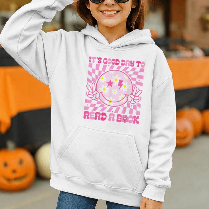 It's Good Day To Read Book Library Reading Lovers Graphic Youth Hoodie