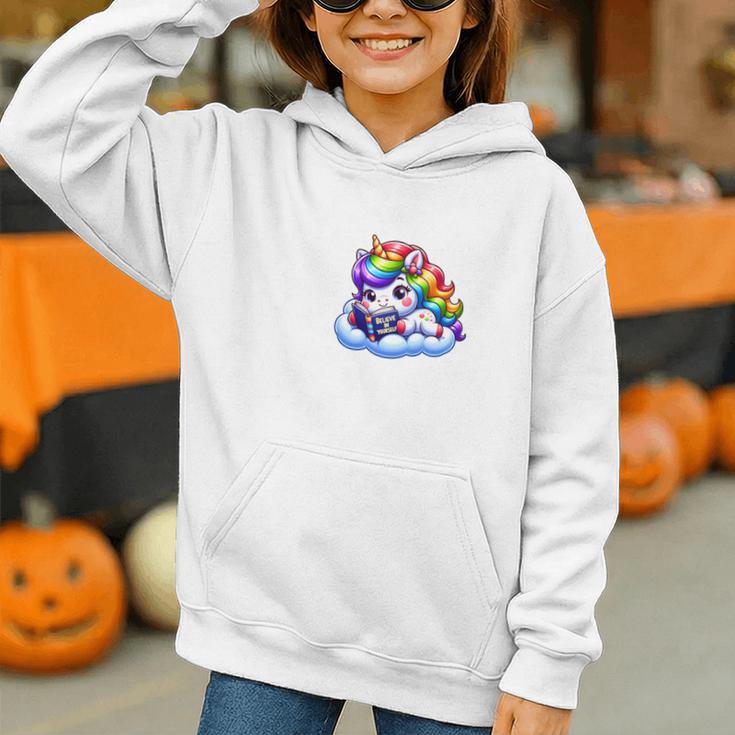 Just One More Chapter Bookish Book Unicorn Reading Book Graphic Youth Hoodie Just One More Chapter Bookish Book Unicorn Reading Book Graphic Youth Hoodie