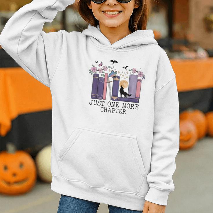 Just One More Chapter Romantasy Book Dragon Bookworm Bookish Graphic Youth Hoodie