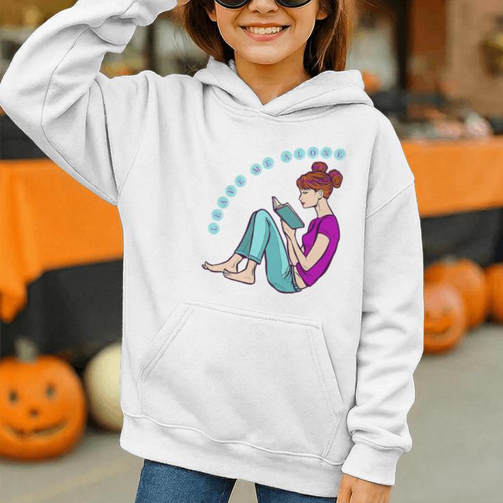 Leave Me Alone I'm Reading a Book For Bookworms Premium Tri-Blend Graphic Youth Hoodie