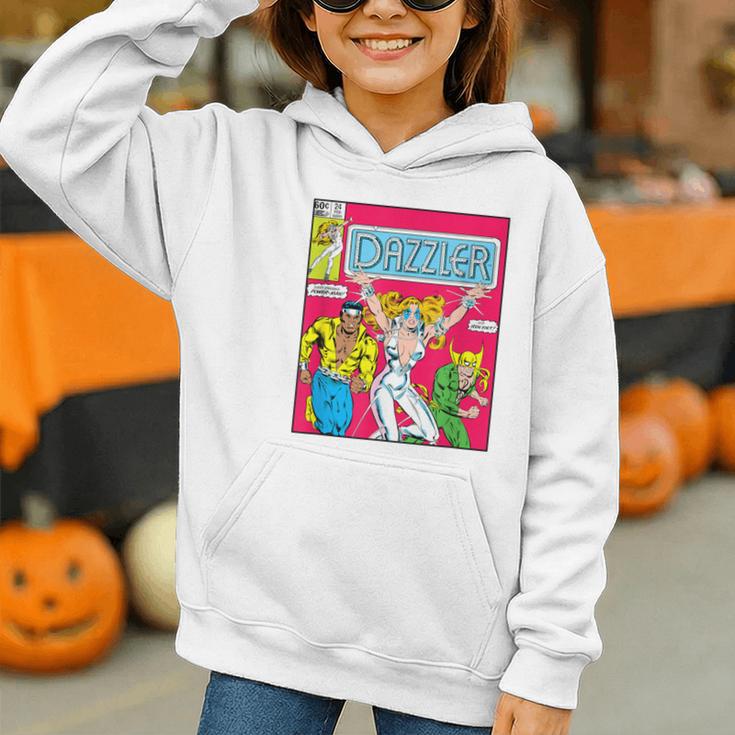 Marvel Universe Classic Dazzler Vintage Comic Book Cover Graphic Youth Hoodie