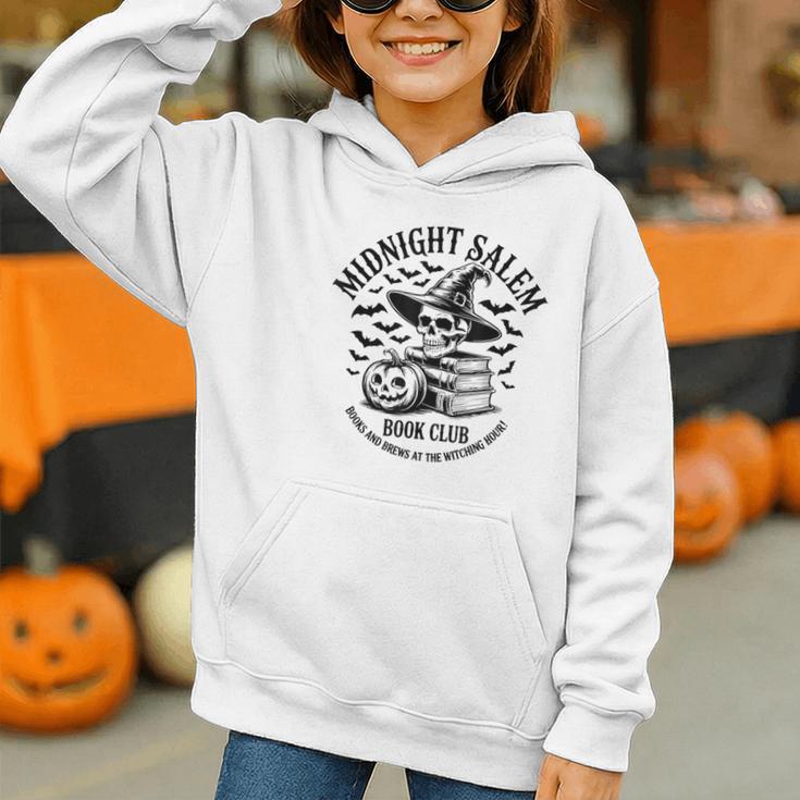 Midnight Salem Book Club Witchy Reads Graphic Youth Hoodie Midnight Salem Book Club Witchy Reads Graphic Youth Hoodie