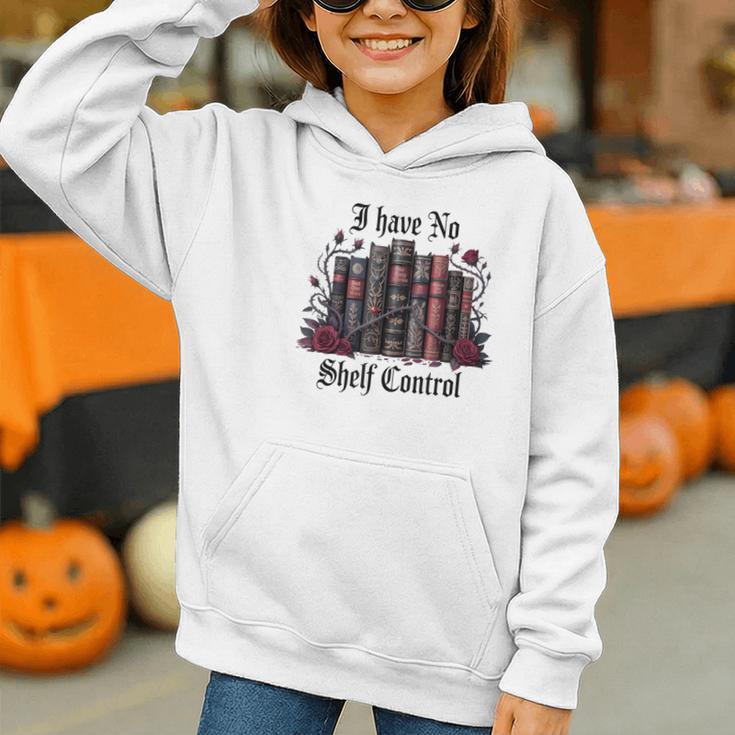 I Have No Shelf Control Dark Academia Book Lover TBR Graphic Youth Hoodie