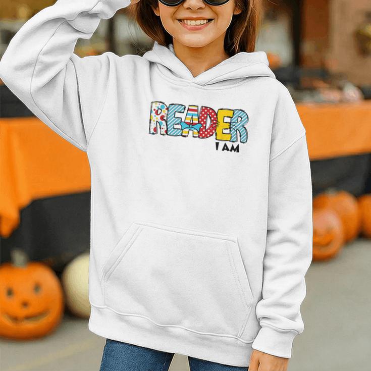 Reader I Am Bookworm Librarian I Heart Read Book Lover Graphic Youth Hoodie Reader I Am Bookworm Librarian I Heart Read Book Lover Graphic Youth Hoodie