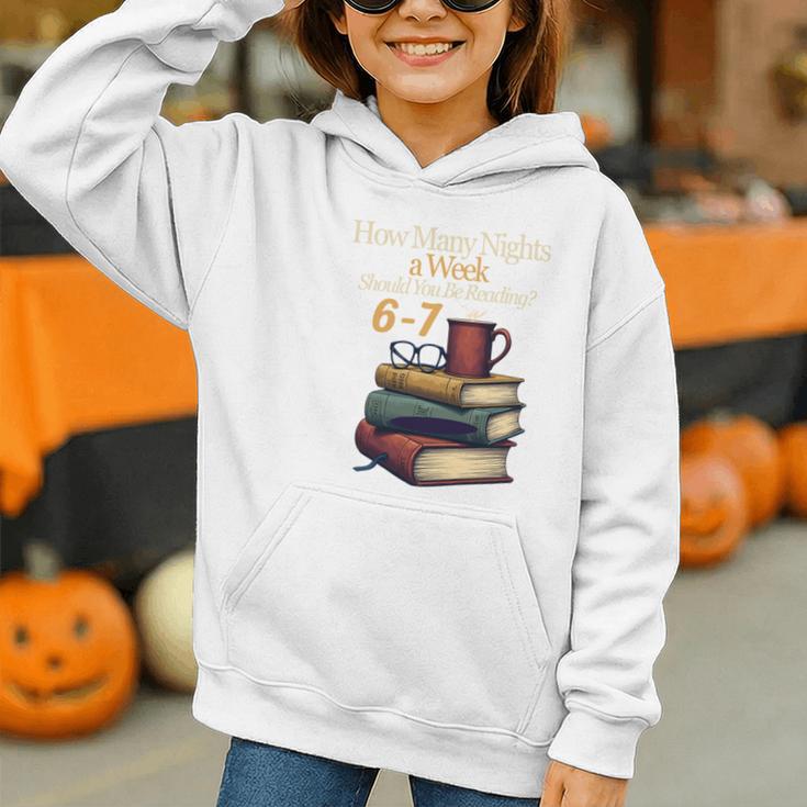 Reading 6 7 Nights Meme English Teacher Bookworm Books Graphic Youth Hoodie Reading 6 7 Nights Meme English Teacher Bookworm Books Graphic Youth Hoodie