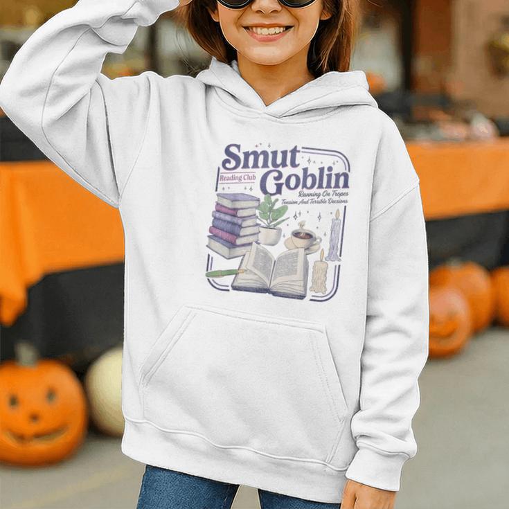 Smut Goblin Reading Club Book Lover Dark Academia Graphic Youth Hoodie