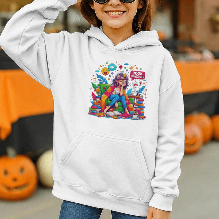 Woman Book Lover Book Hangover Woman Premium Tri-Blend Graphic Youth Hoodie