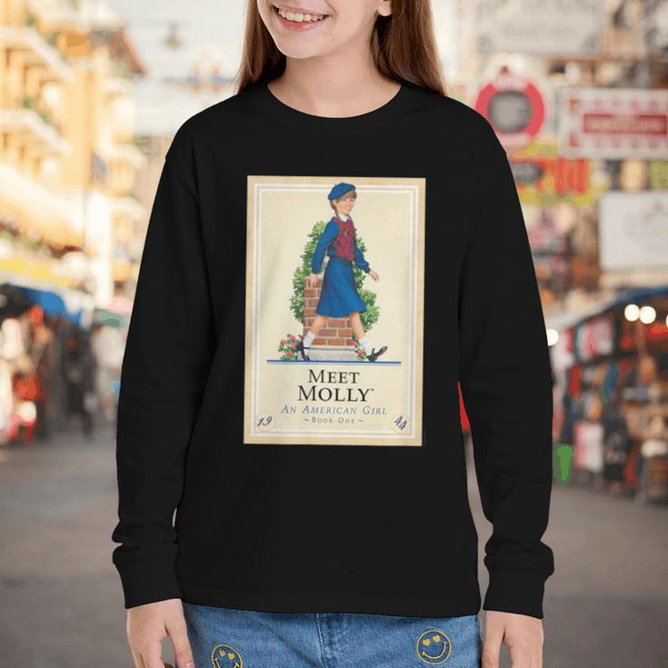 American Girl Meet Molly Book Cover Youth Long Sleeve Tee