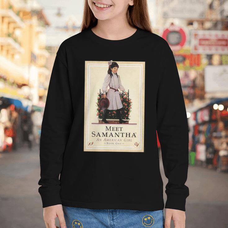 American Girl Meet Samantha Book Cover Youth Long Sleeve Tee