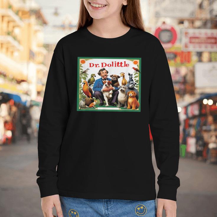 Animal Doctor & Communicator Dr Dolittle Children's Book Cover Youth Long Sleeve Tee