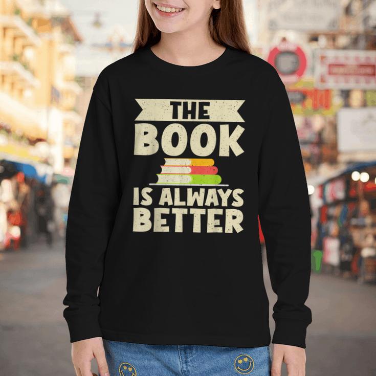 The Book Is Always Better Thriller Youth Long Sleeve Tee