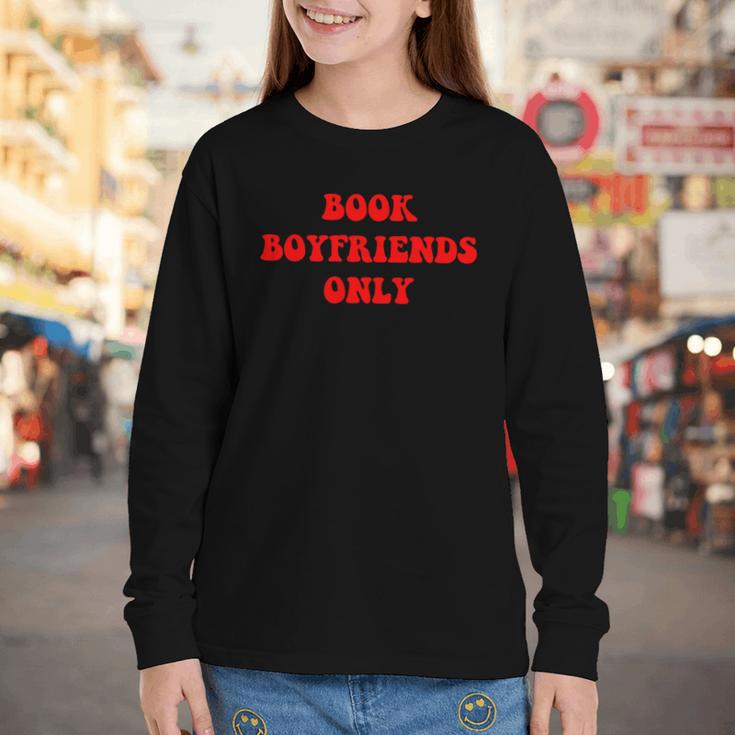 Book Boyfriends Only Youth Long Sleeve Tee Book Boyfriends Only Youth Long Sleeve Tee