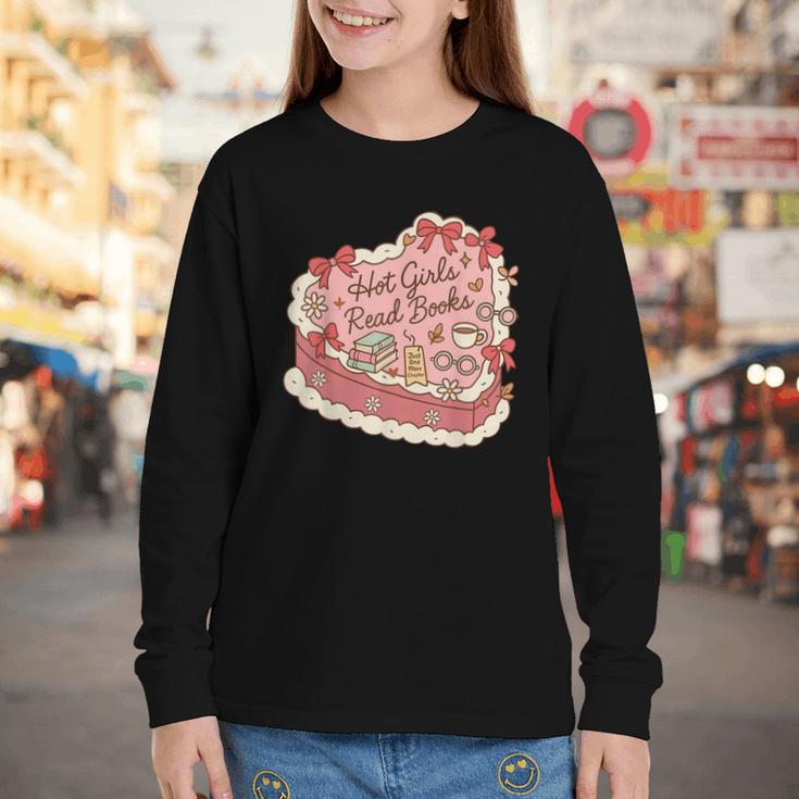 Book Lover Hot Girls Read Books Tee Youth Long Sleeve Tee Book Lover Hot Girls Read Books Tee Youth Long Sleeve Tee