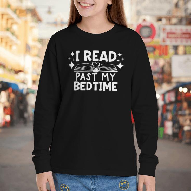 Book Lover Reading Bookish Floral I Read Past My Bedtime Youth Long Sleeve Tee Book Lover Reading Bookish Floral I Read Past My Bedtime Youth Long Sleeve Tee