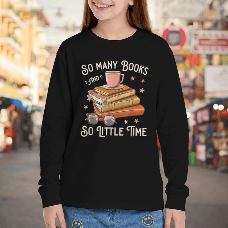 Book Reading Kafee Librarian Vele Books And Little Time Youth Long Sleeve Tee Book Reading Kafee Librarian Vele Books And Little Time Youth Long Sleeve Tee