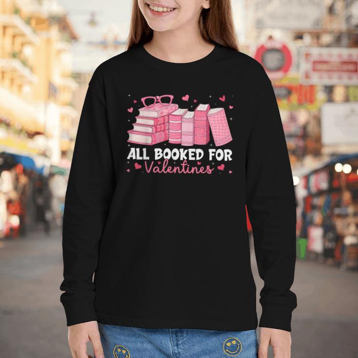 All Booked For Valentines Couple Bookworms Valentine’s Day Youth Long Sleeve Tee All Booked For Valentines Couple Bookworms Valentine’s Day Youth Long Sleeve Tee