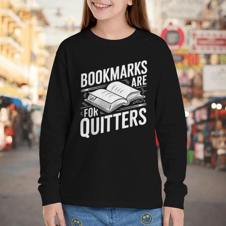 Bookmarks Quote Library Book Reader Youth Long Sleeve Tee