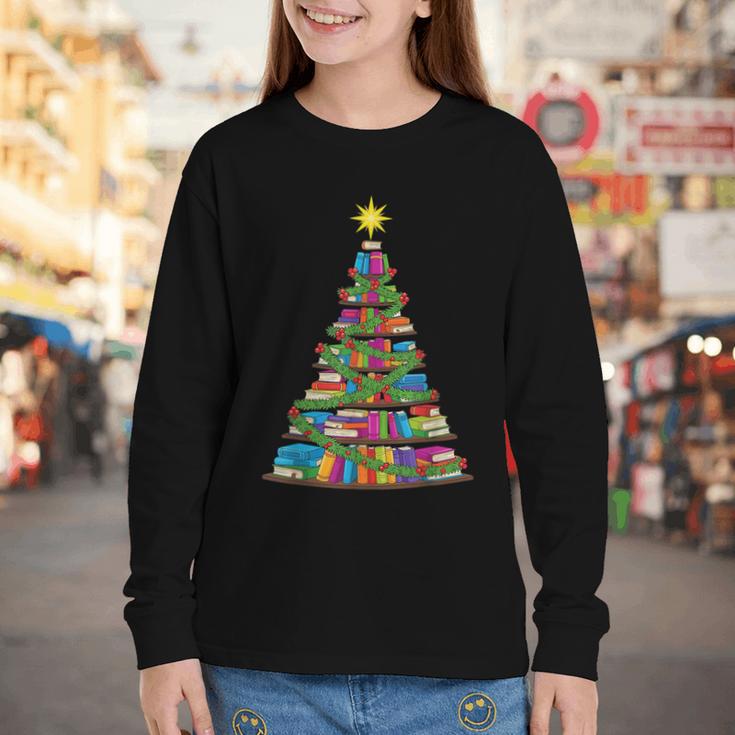 Bookmas Christmas Book Tree Book Lover English Teacher Youth Long Sleeve Tee Bookmas Christmas Book Tree Book Lover English Teacher Youth Long Sleeve Tee
