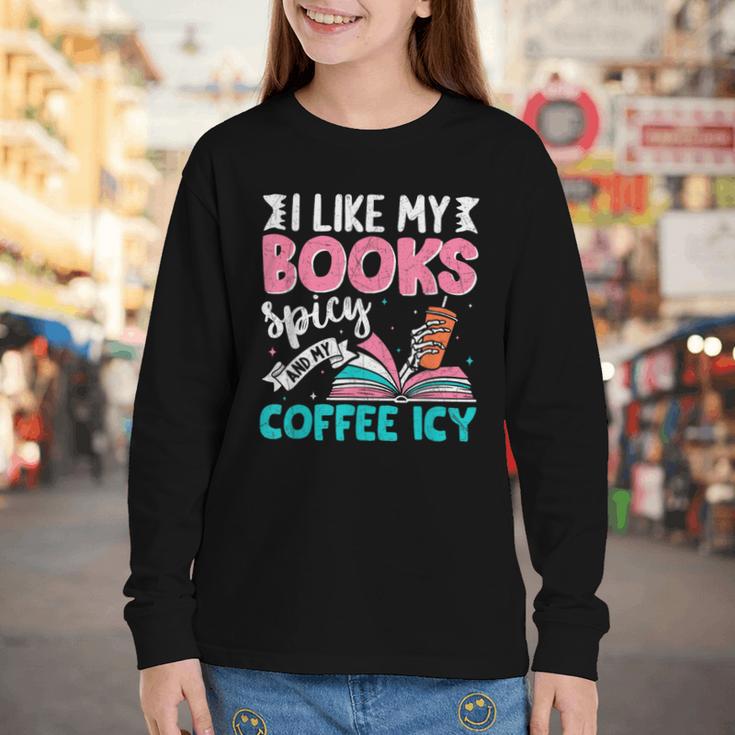 I Like My Books Spicy Coffee ICY Youth Long Sleeve Tee