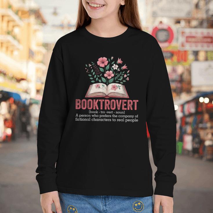 Booktrovert Book Lover Bookworm Reading Books Librarian Youth Long Sleeve Tee Booktrovert Book Lover Bookworm Reading Books Librarian Youth Long Sleeve Tee
