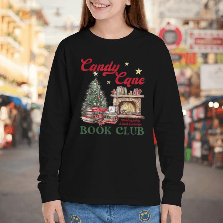 Candy Cane Book Club Holiday Party & Book Exchange Youth Long Sleeve Tee Candy Cane Book Club Holiday Party & Book Exchange Youth Long Sleeve Tee