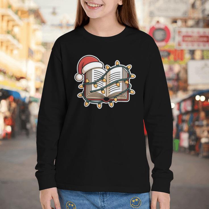 Christmas Book Festive Holiday Xmas Youth Long Sleeve Tee