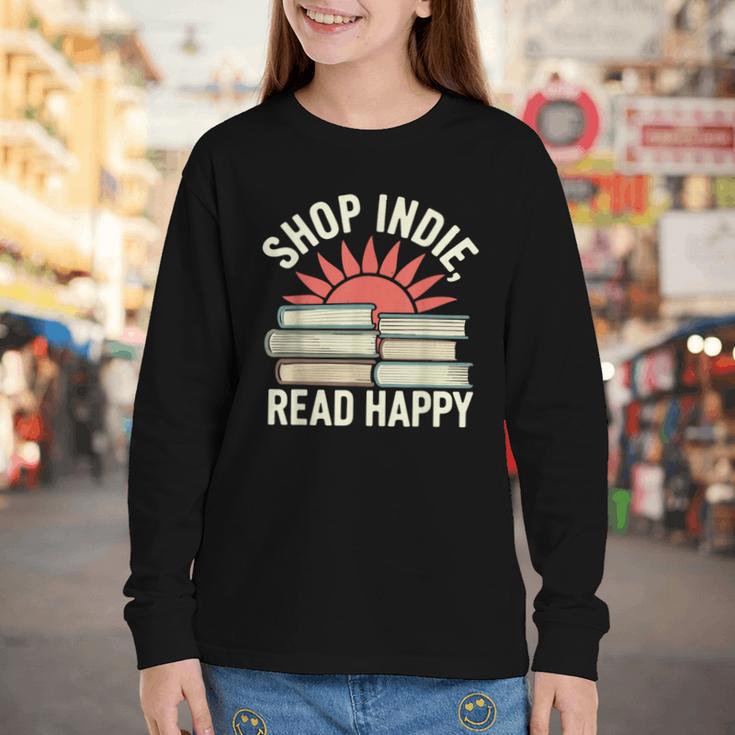Independent Bookstore Fans Shop Local Literary Community Youth Long Sleeve Tee