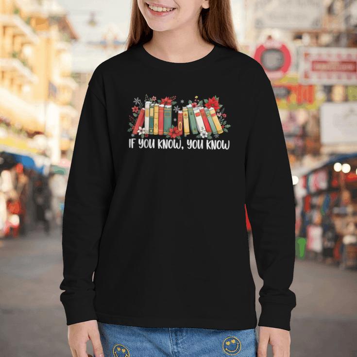 If You Know You Know 6 7 Six Seven Meme Floral Book Lover Youth Long Sleeve Tee If You Know You Know 6 7 Six Seven Meme Floral Book Lover Youth Long Sleeve Tee