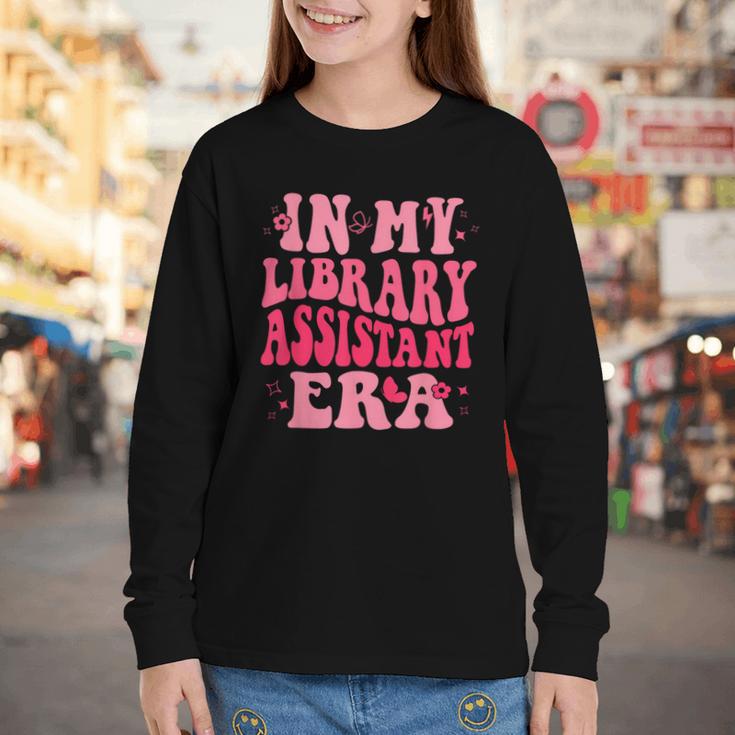 Librarian Assistant Shirt Books Reader Library Assistant Youth Long Sleeve Tee