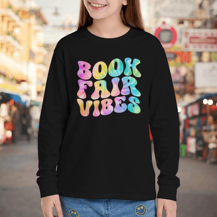 Library Book Fair Vibe Tie Dye School Reading Nostalgic Youth Long Sleeve Tee Library Book Fair Vibe Tie Dye School Reading Nostalgic Youth Long Sleeve Tee