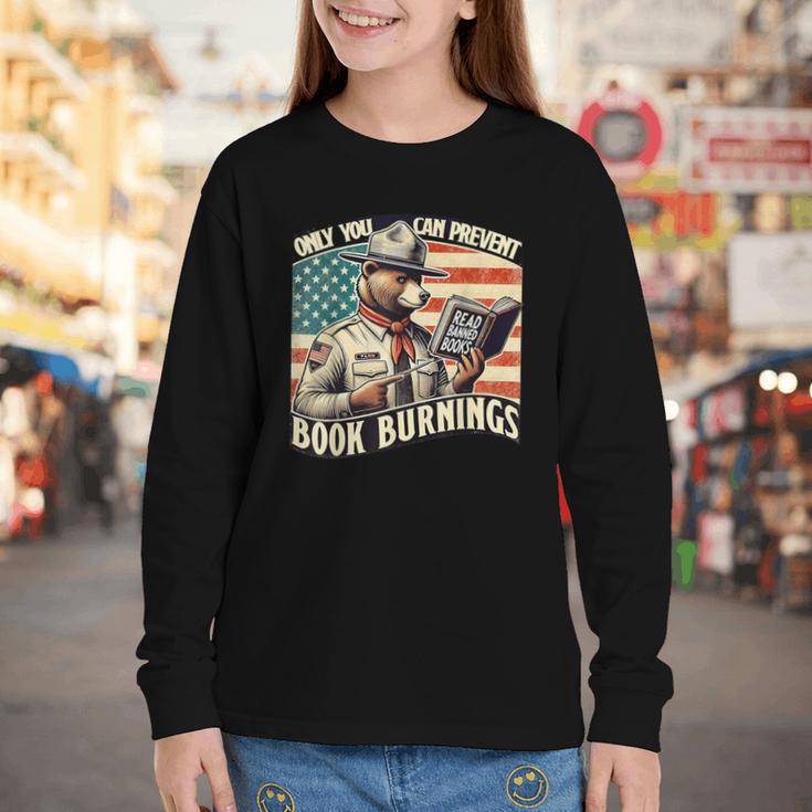 Only You Can Prevent Book Burnings Books Youth Long Sleeve Tee Only You Can Prevent Book Burnings Books Youth Long Sleeve Tee