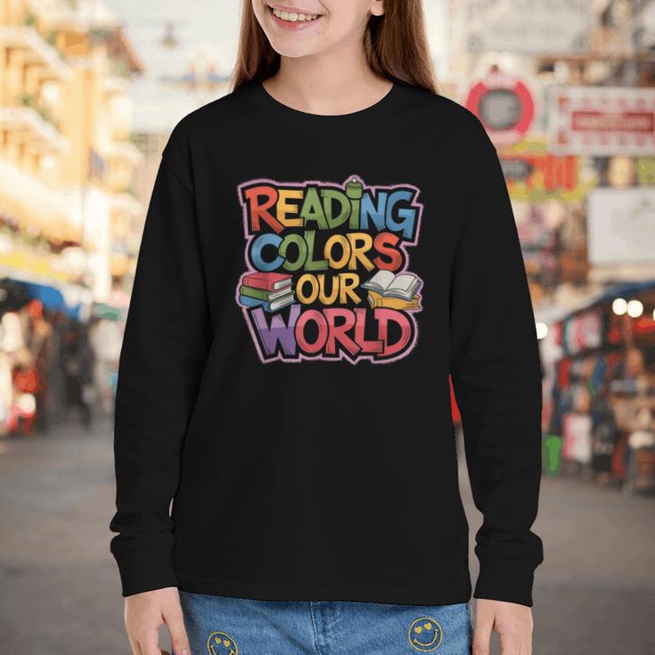 Reading Colors Our World Books Lover Youth Long Sleeve Tee