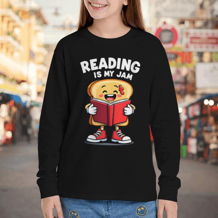 Reading Is My Jam I Love To Read Books Youth Long Sleeve Tee