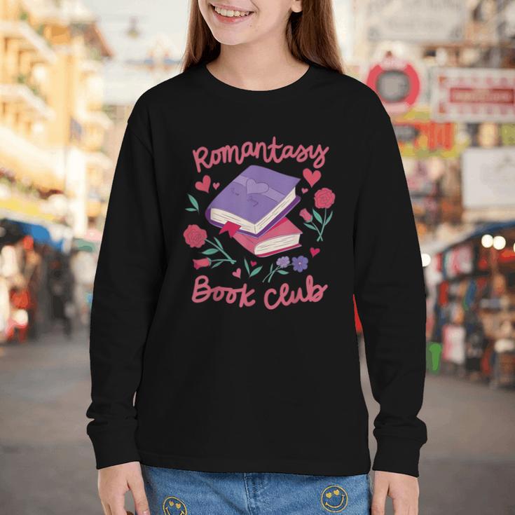 Romantasy Book Club Novel Reading Club Bibliophiles Fiction Youth Long Sleeve Tee Romantasy Book Club Novel Reading Club Bibliophiles Fiction Youth Long Sleeve Tee