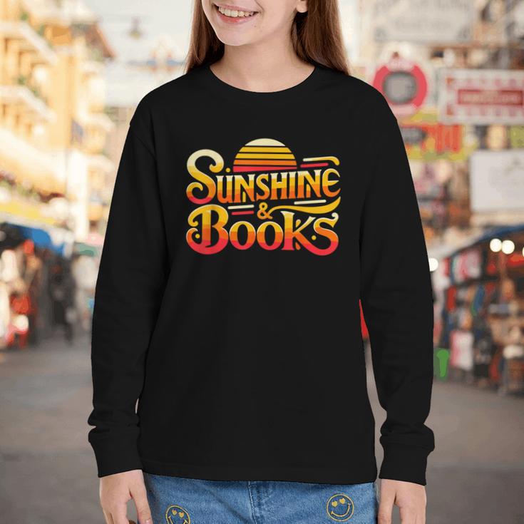 Sunshine & Books For Bookworm Summer Reading Youth Long Sleeve Tee Sunshine & Books For Bookworm Summer Reading Youth Long Sleeve Tee